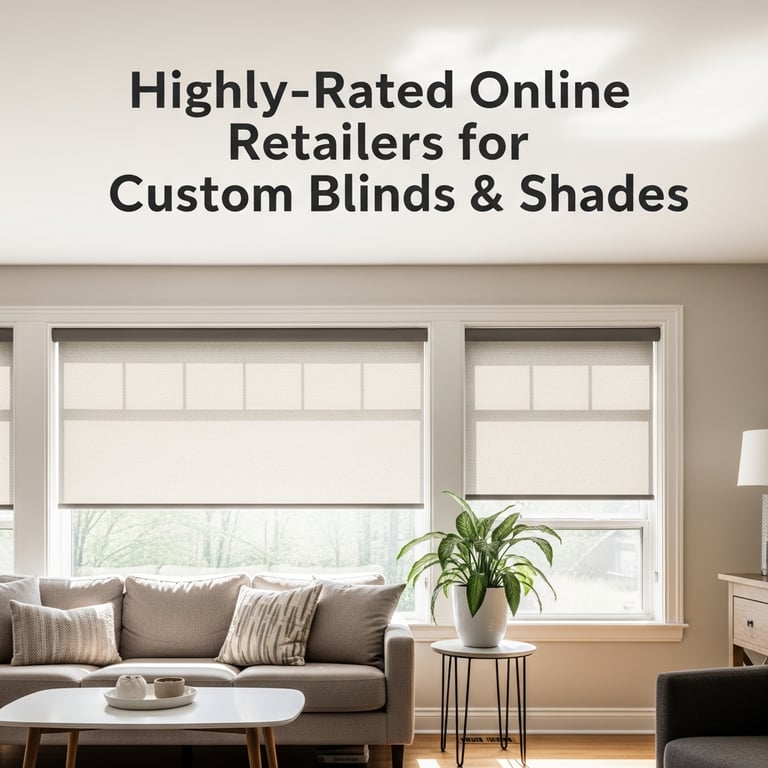 Highly-Rated Online Retailers for Custom Blinds & Shades