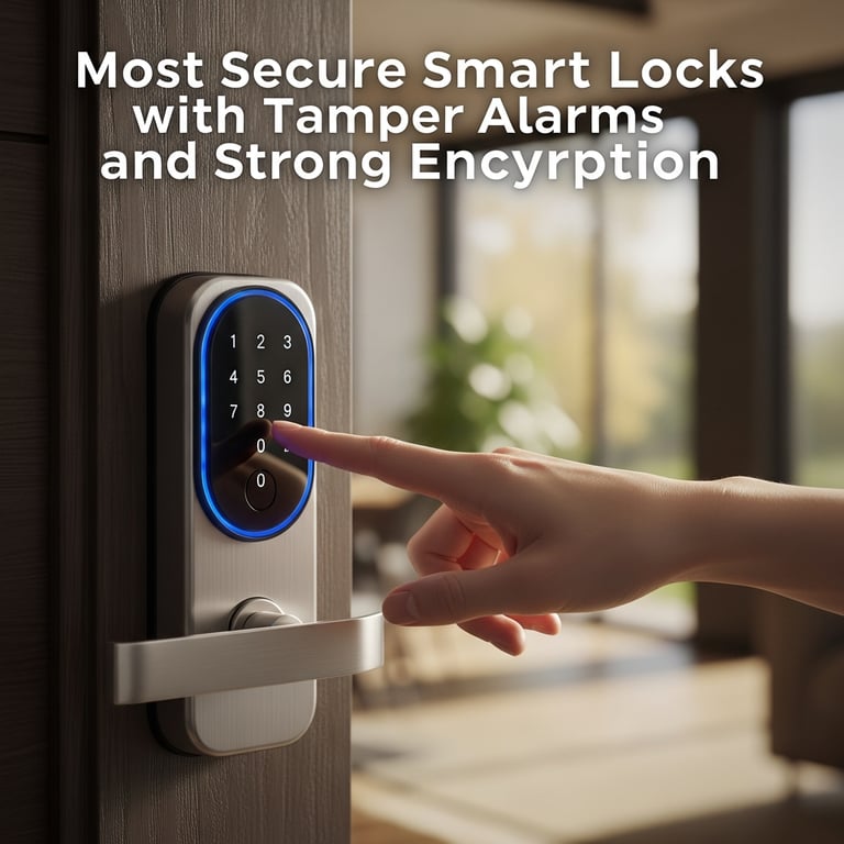 Most Secure Smart Locks with Tamper Alarms and Strong Encryption