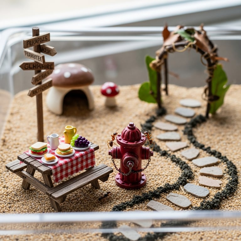 Most Creative Miniature Decorations for Ant Farm Outworlds