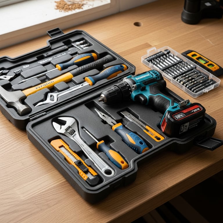 Best Starter Tool Kits Including a Cordless Drill for New Homeowners