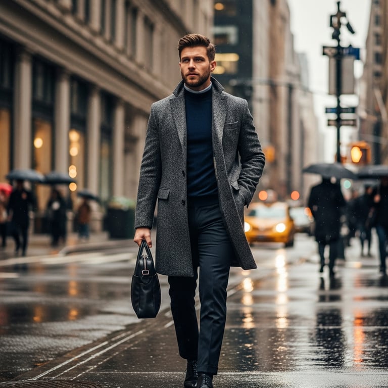 Most Stylish Men's Wool Overcoats for Urban Winters