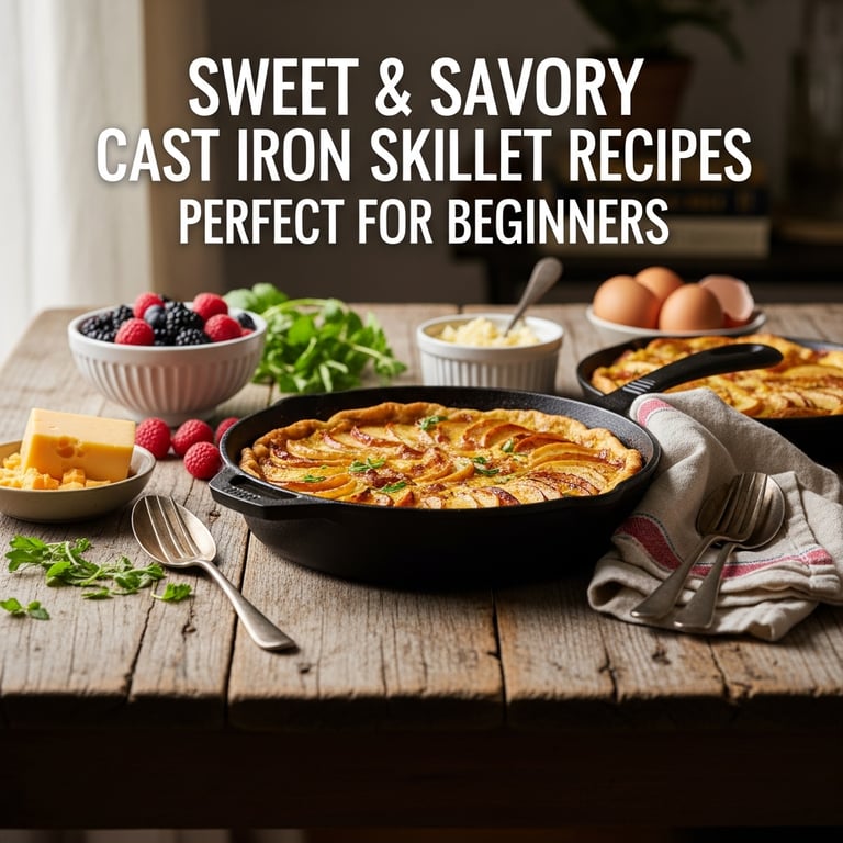 Sweet & Savory Cast Iron Skillet Recipes Perfect for Beginners