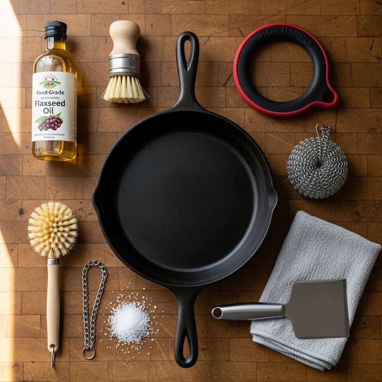 Essential Accessories for Maintaining and Enhancing Your Cast Iron Skillet