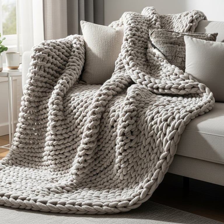 Most Stylish Chunky Knit Throw Blankets to Elevate Your Living Room