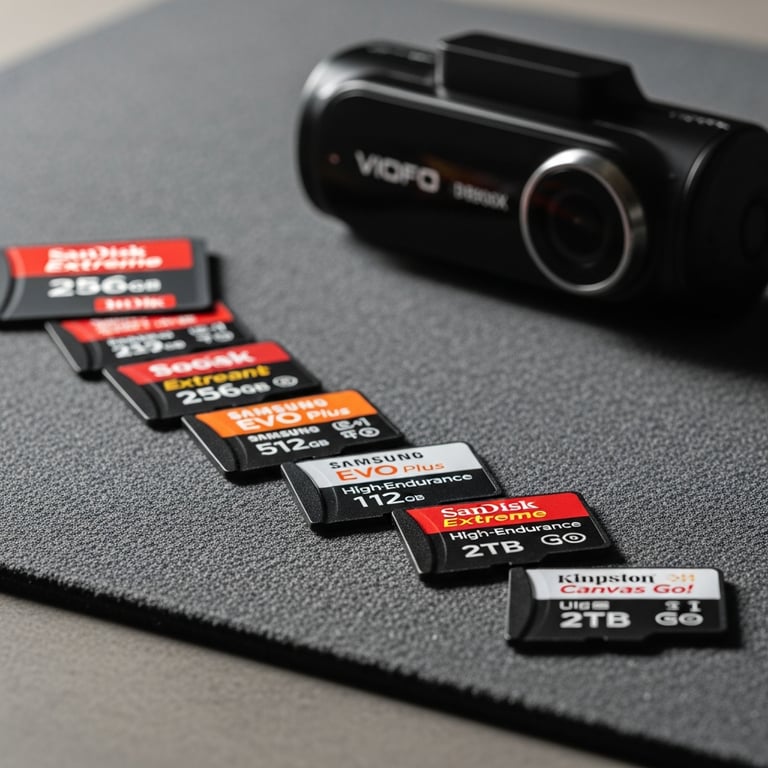 Highest Capacity MicroSD Cards for Extended Dash Cam Recording