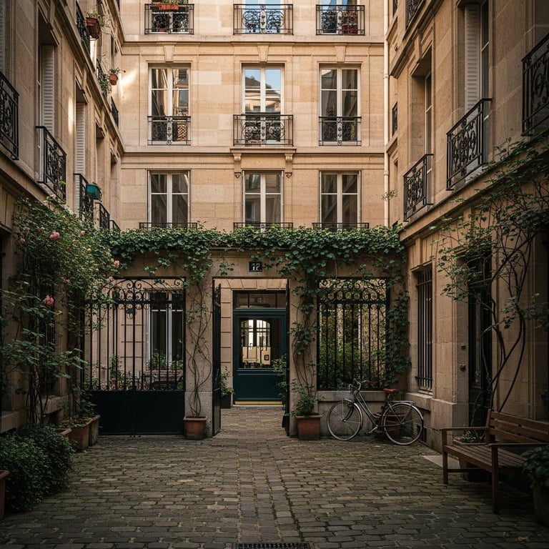 Hidden Courtyards and Passages in Paris