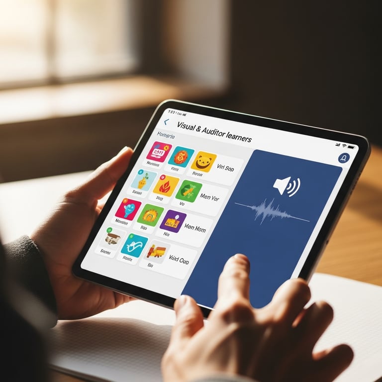 Specialized Language Apps for Visual and Auditory Learners