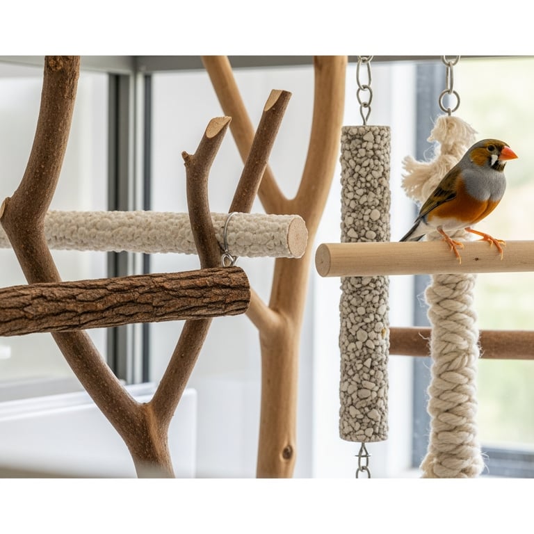 Durable & Safe Perches for Optimal Bird Foot Health