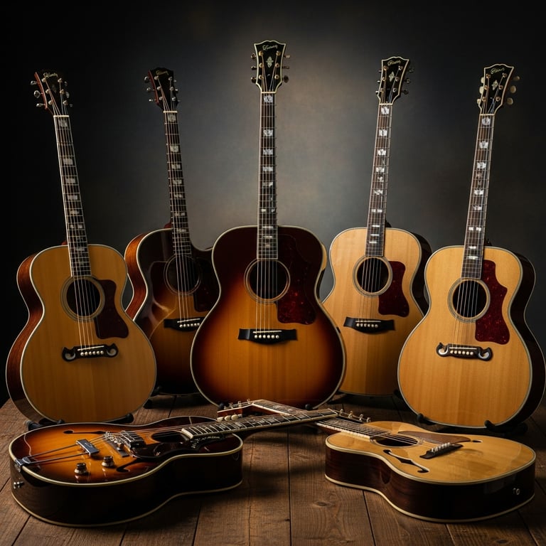 Iconic Acoustic Guitar Models Made Famous by Legendary Artists