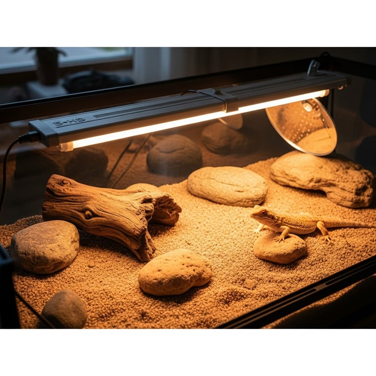 Essential UVB Lighting Fixtures for Desert Reptile Setups