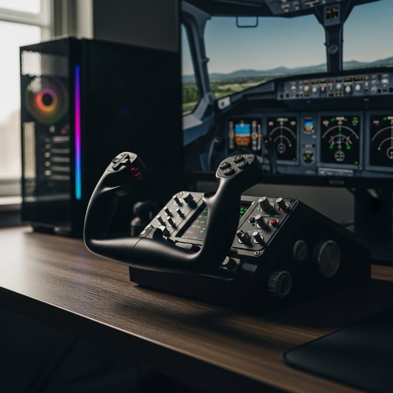 Most Realistic Flight Yokes for Civilian Flight Simulators