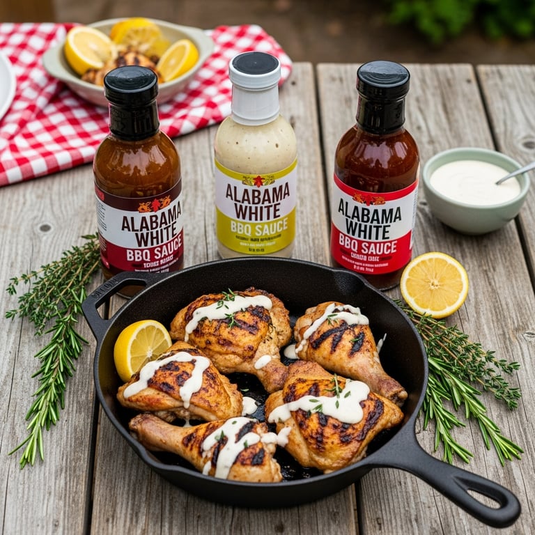 Essential Alabama White BBQ Sauces for Grilled Chicken
