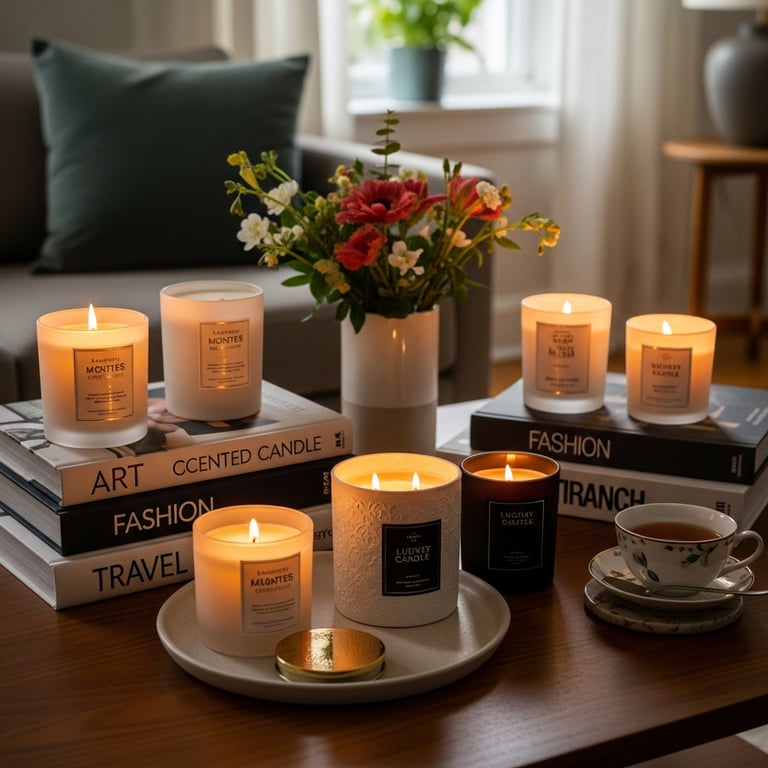 Luxury Scented Candles Perfect for Coffee Table Styling