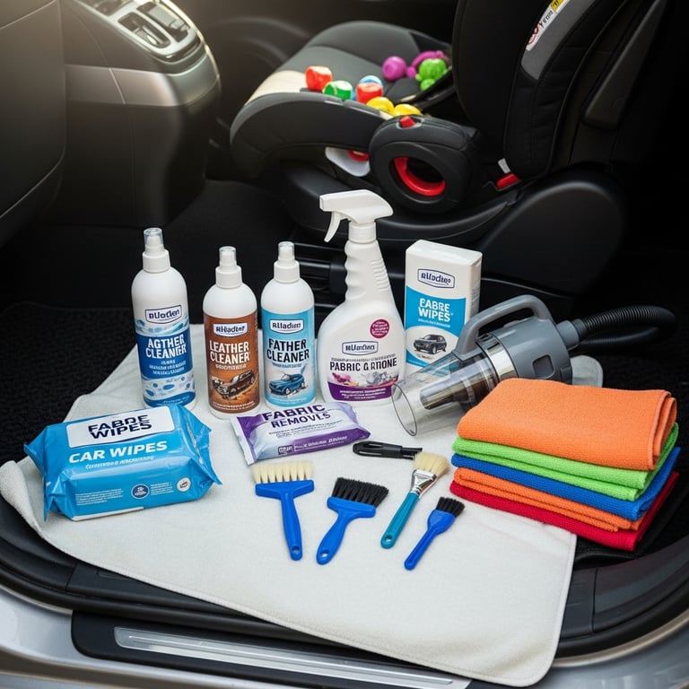 Best Car Interior Cleaning Kits for Families with Kids