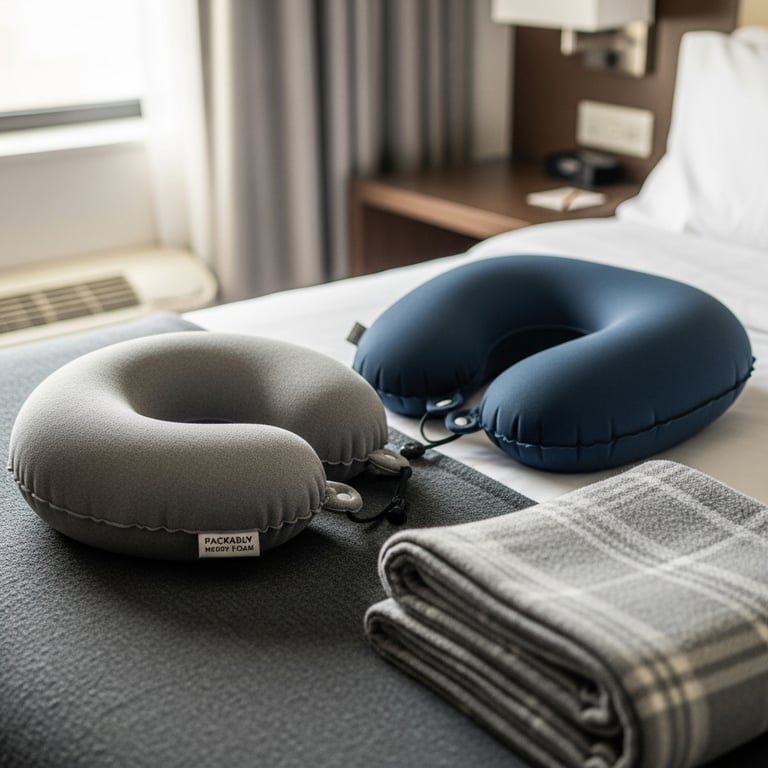 Memory Foam vs. Inflatable: The Best Packable Travel Pillows