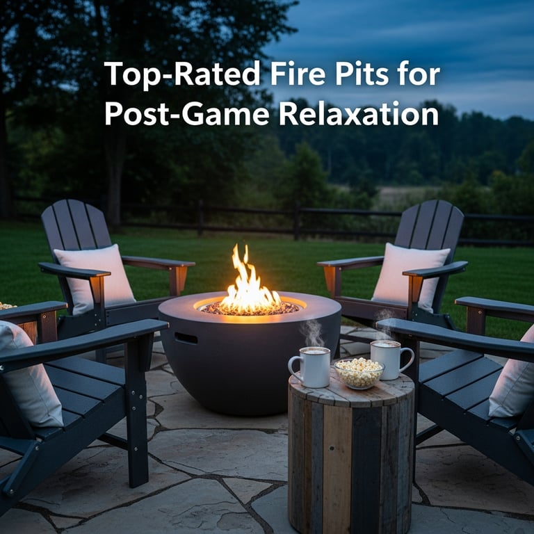 Top-Rated Fire Pits for Post-Game Relaxation