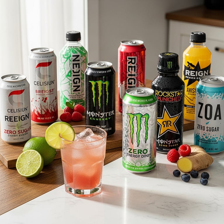 Best Zero-Sugar Energy Drinks for Sustained Energy (No Crash)