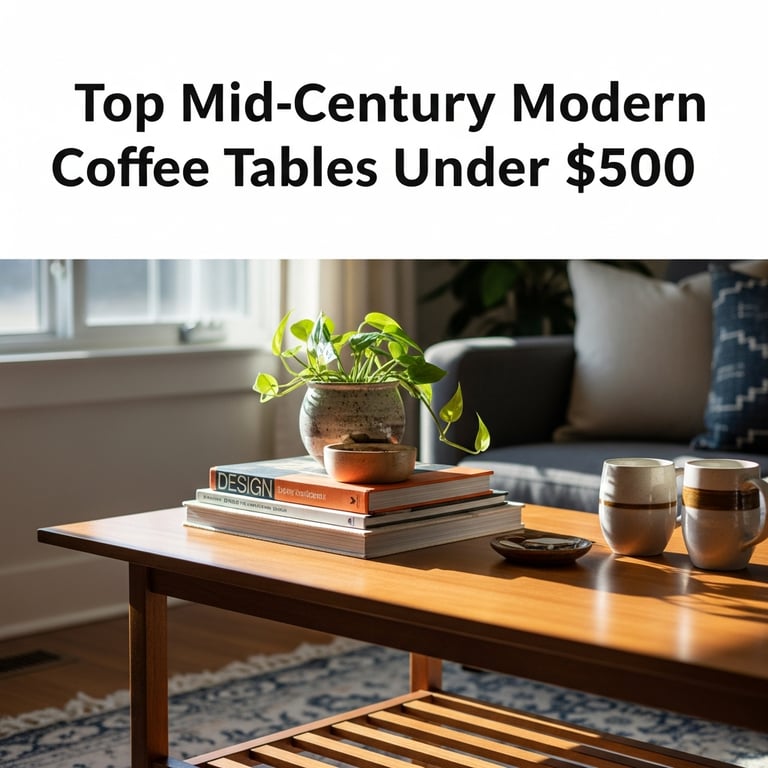 Top Mid-Century Modern Coffee Tables Under $500