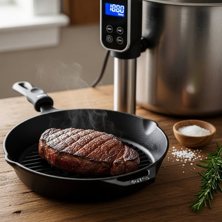 Top Cast Iron Skillets for Searing Sous Vide Steaks