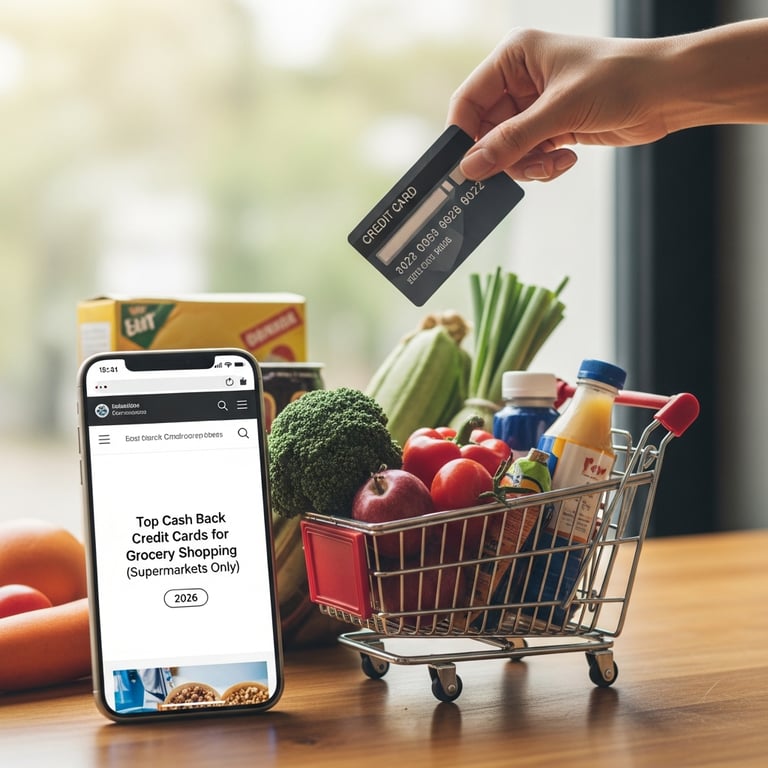 Top Cash Back Credit Cards for Grocery Shopping (Supermarkets Only) 2026