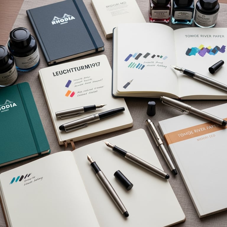 Top Notebook Brands with Paper Ideal for Fountain Pen Inks