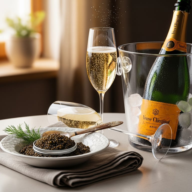 Best Champagne & Sparkling Wines to Pair with Osetra Caviar