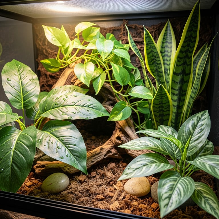 Most Realistic Artificial Plants for Reptile Terrarium Decor