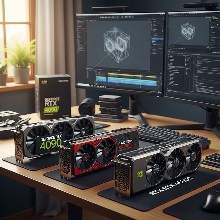 Top Graphics Cards for AI, Video Editing & 3D Rendering Workstations