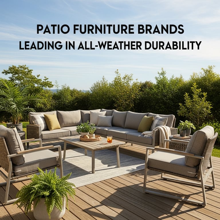 Patio Furniture Brands Leading in All-Weather Durability