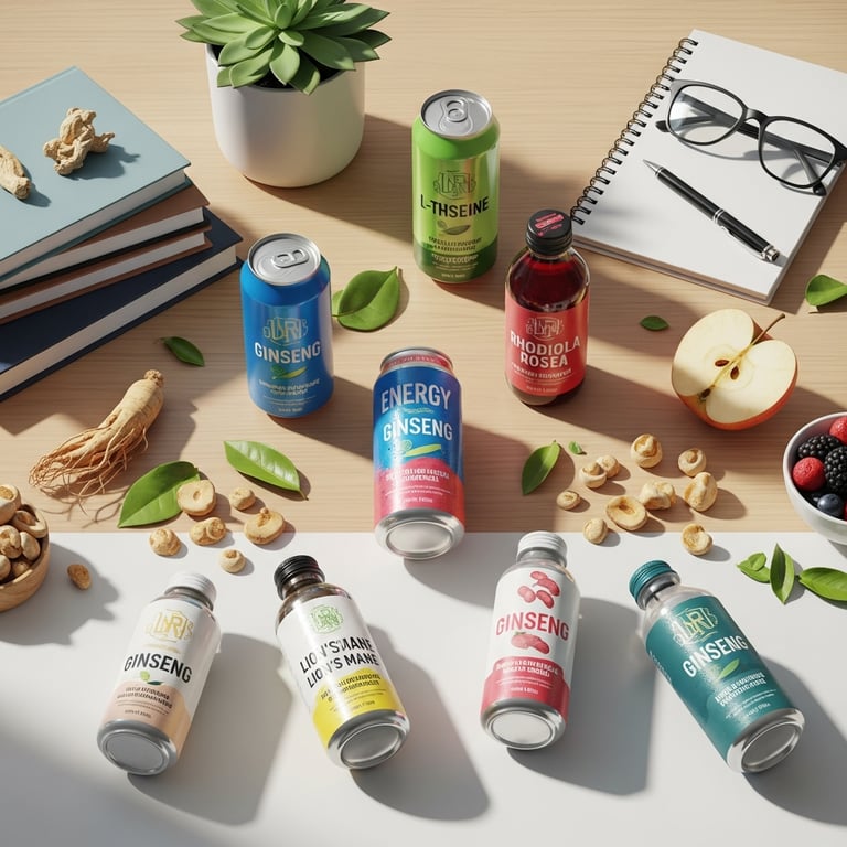 Energy Drinks with Natural Nootropics for Enhanced Focus and Productivity