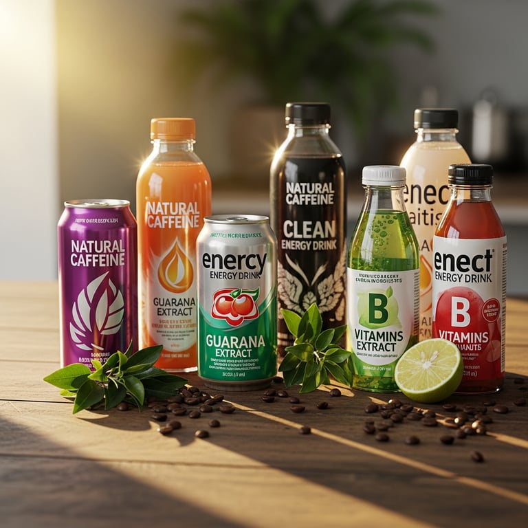 Energy Drinks with Natural Caffeine & Clean Ingredients for a Healthier Boost