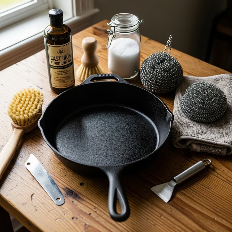 Top Cleaning & Care Products for Seasoned Cast Iron Skillets