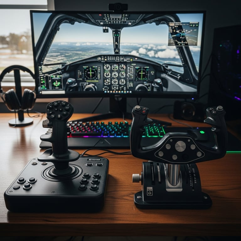 Flight Stick vs. Yoke... top choices for different sim styles