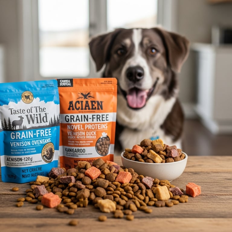Top Grain-Free Dry Dog Food Brands with Novel Proteins for Sensitive Dogs