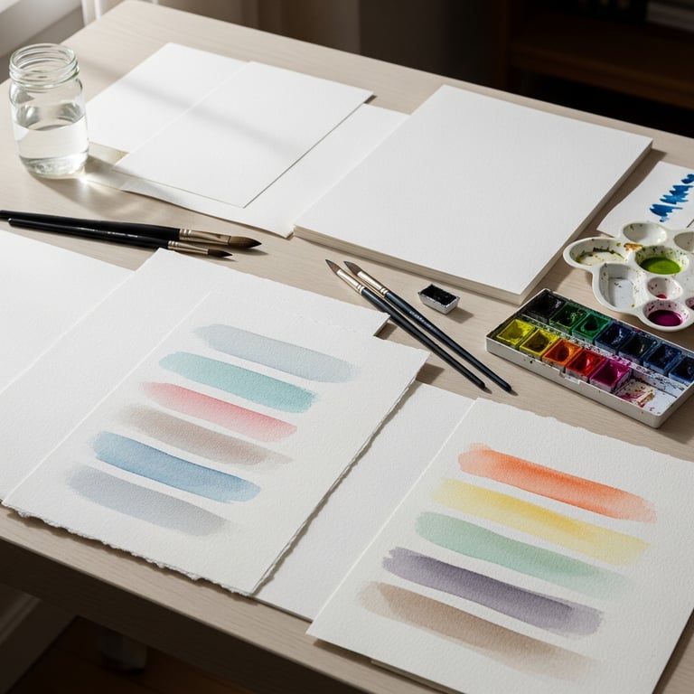 Highest-Rated Watercolor Papers for Cold Press and Hot Press Techniques