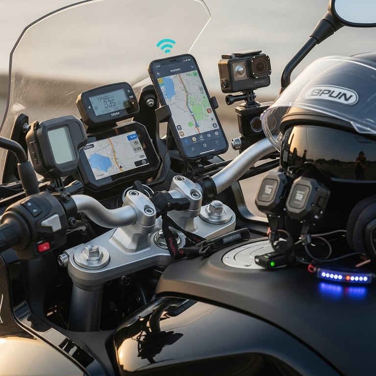 Essential Motorcycle Tech Gadgets for Enhanced Safety & Navigation