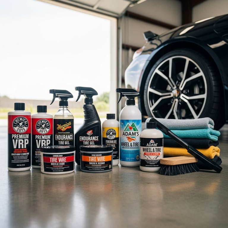 Longest-Lasting Tire Shine and Wheel Cleaner Products for Car Enthusiasts