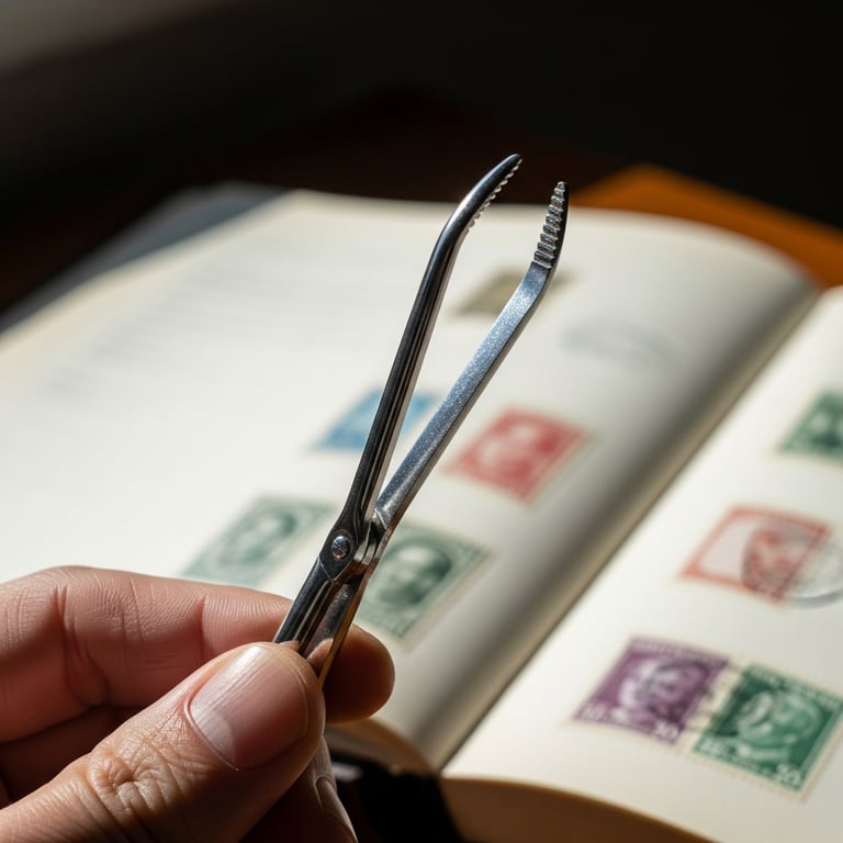 Essential Stamp Tongs for Handling and Preserving Valuable Philatelic Items