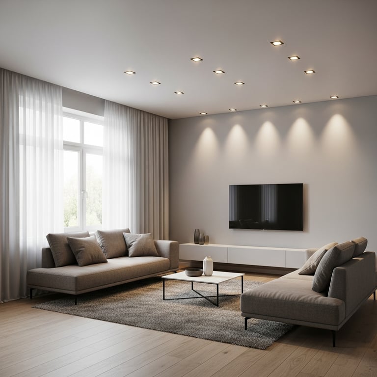Essential LED Recessed Lighting Fixtures for Modern Living Rooms