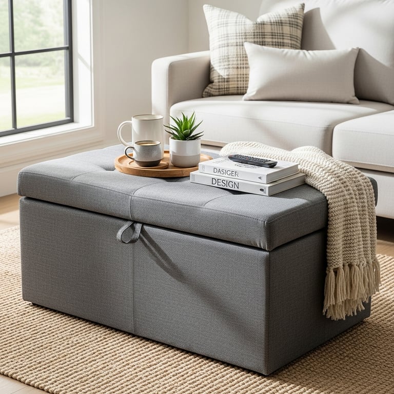 Most Stylish Storage Ottomans That Can Replace a Coffee Table
