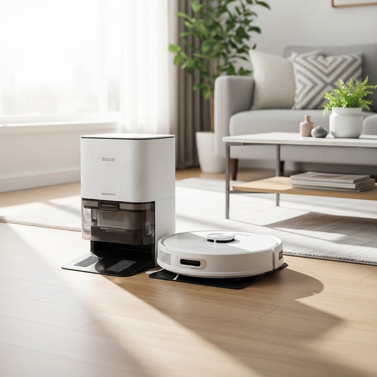 Top Robot Vacuum Mop Combos with Self-Emptying Features