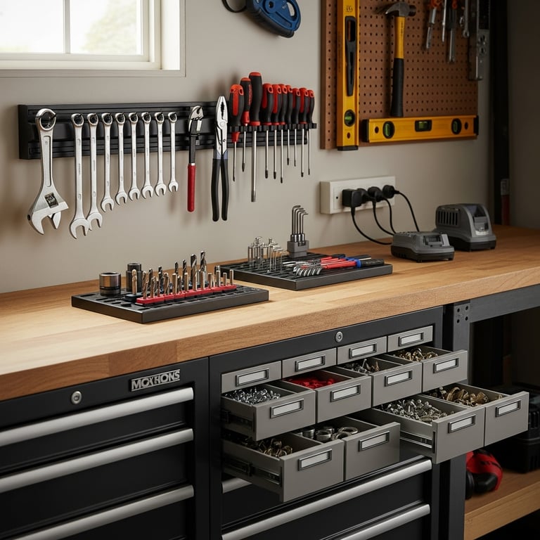 Top Magnetic & Drawer Organizers for Garage Workbench Tool Sets