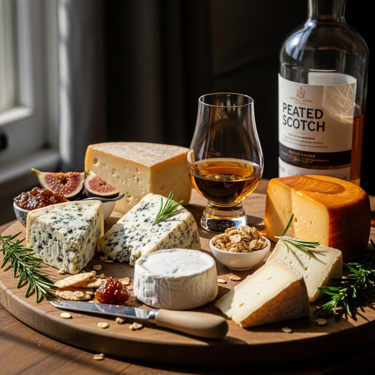 Best Artisan Cheeses to Pair with Peated Scotch