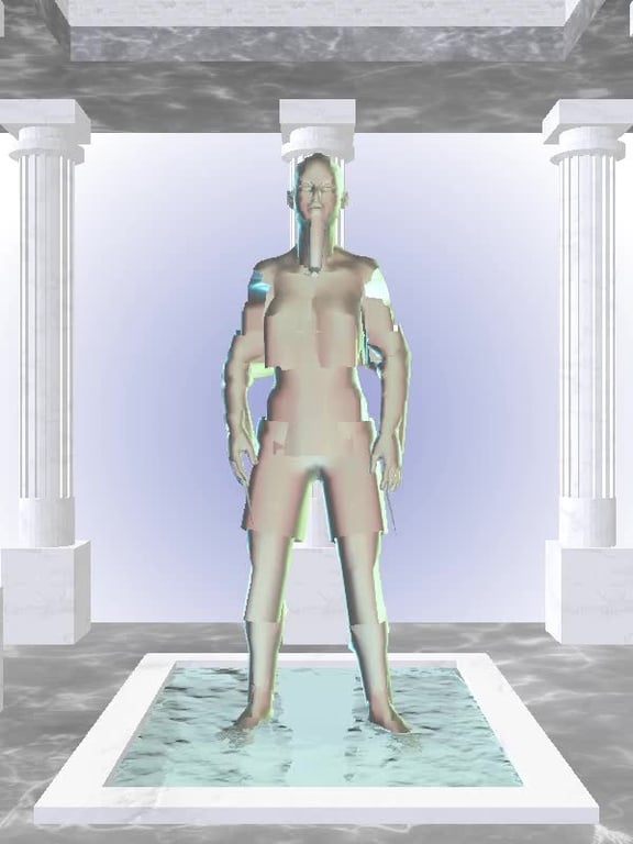 The Indifferent Chatoyant Amazonite Woman #4420