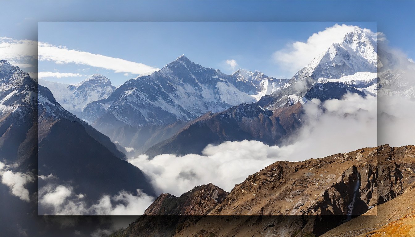 Mountains and Drop Shadows #7