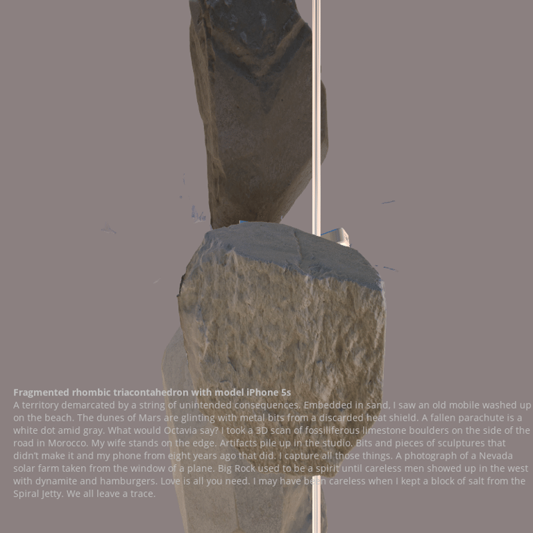 Fragmented triacontahedron with iPhone 5s #35
