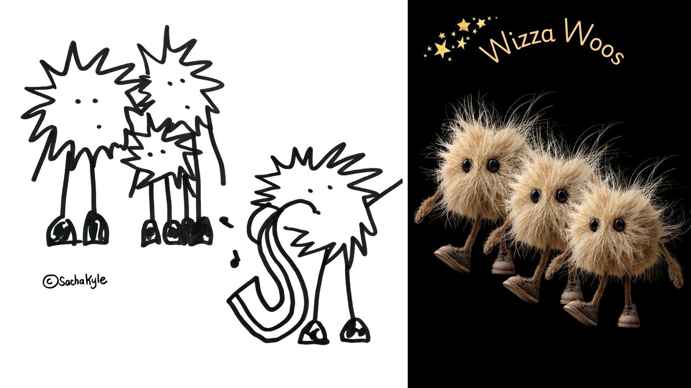 Wizza Woos character design exploration