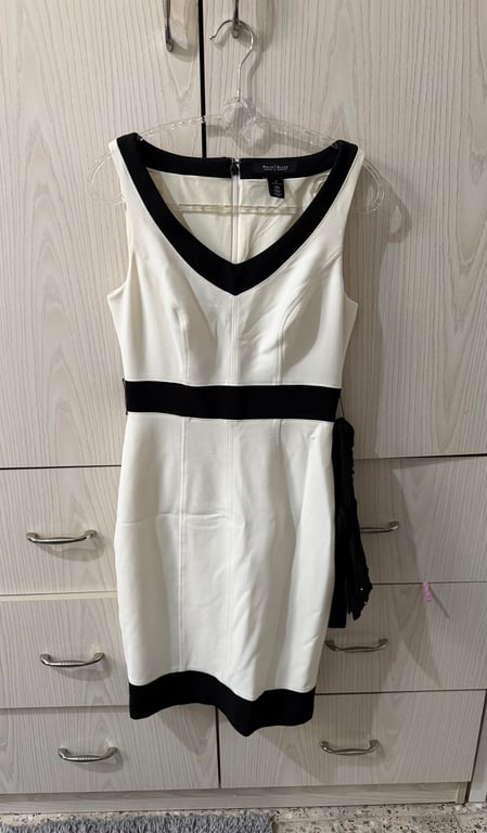 Unbranded — White House White & Black Sleeveless Dress XS (Size XS, Like new)