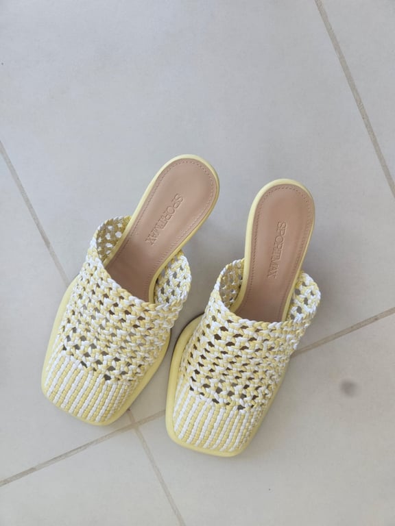 SportMax — MaxMara, SportMax soft Leather meshed mules (Size EU 36, New with tags)