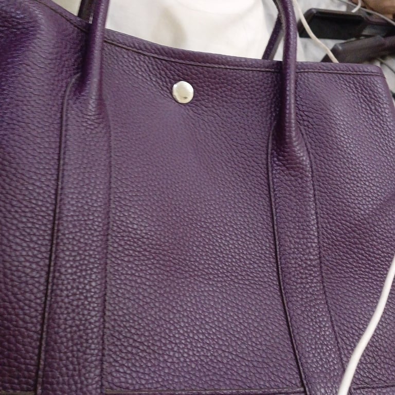 Other — Other Purple Pebbled Leather Tote Bag (Good)